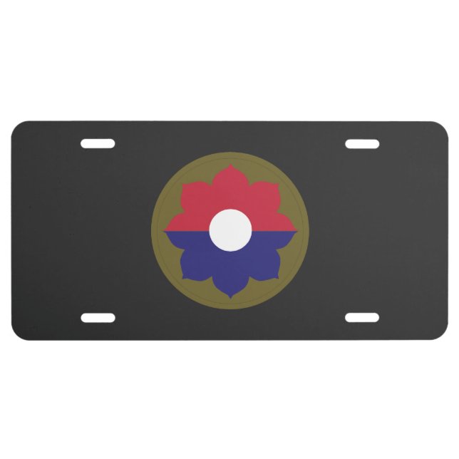 SSI - 9th Infantry Division License Plate (Front)
