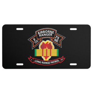 SSI - Vietnam - F Co 75th Ranger - 25th Infantry License Plate