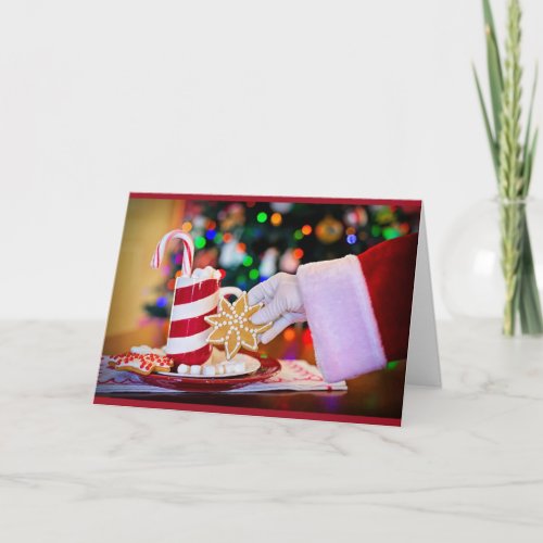 Ssntas Cookies  Hot Cocoa Recipe Christmas Card
