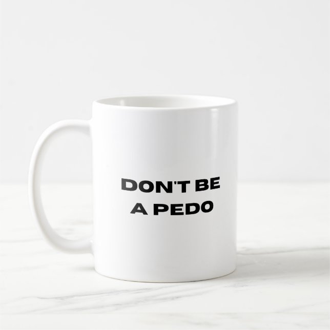 SSocial Responsibility Against Children Pedophilia Coffee Mug (Left)