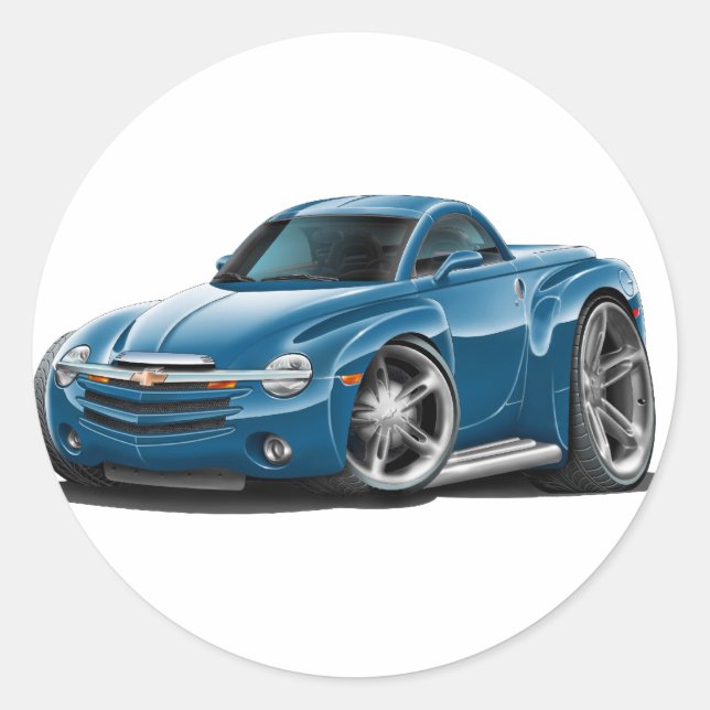 SSR Aquablur Truck Classic Round Sticker (Front)