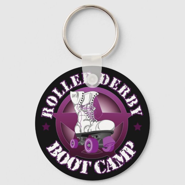 SSRD's RollerDerbyBootCamp key chain (Front)