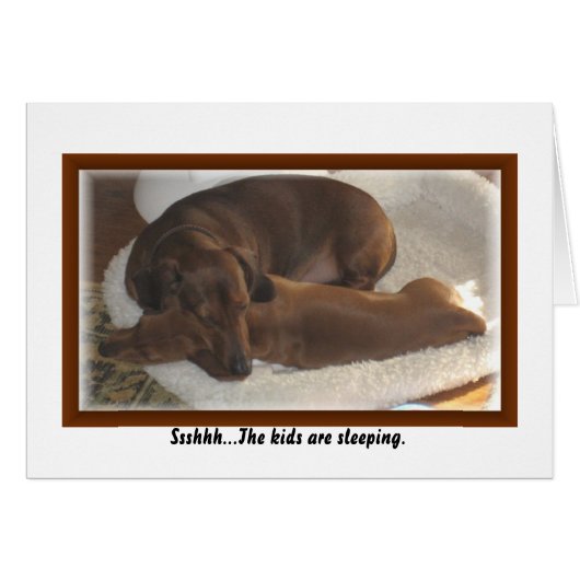 Ssshhh...The kids are sleeping. Cards (Front Horizontal)