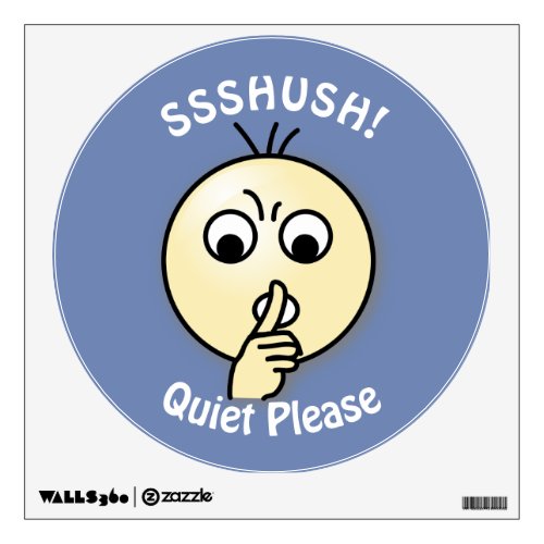 Ssshush Quiet Please Wall Sticker