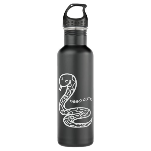 Ssso Cute Snake Snake Reptile Terrarium Stainless Steel Water Bottle