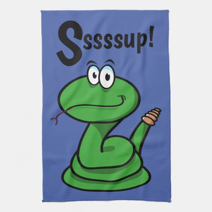 Sssssup Snake Kitchen Towel Zazzle Com   Sssssup Snake Kitchen Towel R195d78a825304bb9970628a068a2e32f 2cf6l 8byvr 704 