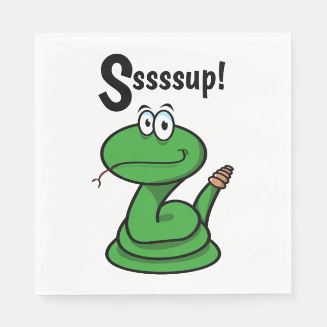 Sssssup! Snake Napkins (Front)