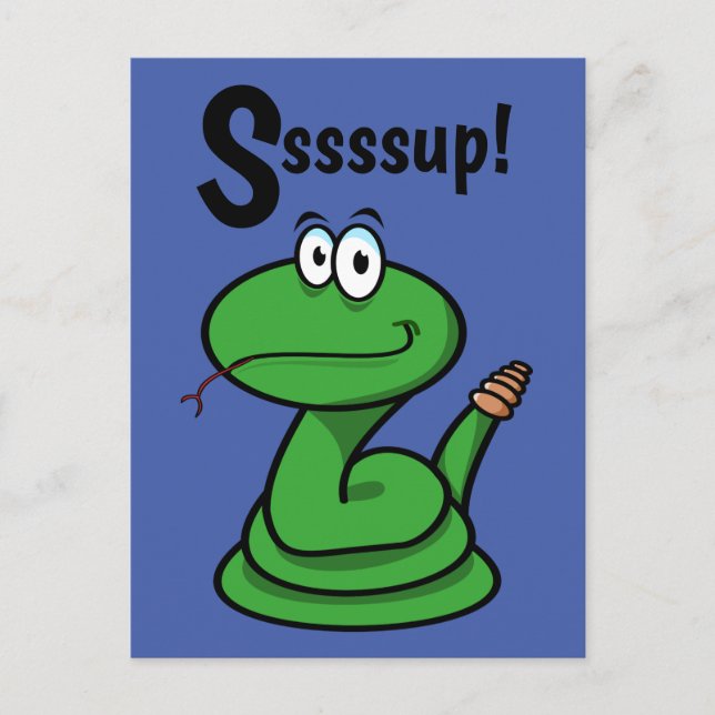 Sssssup! Snake Postcard (Front)
