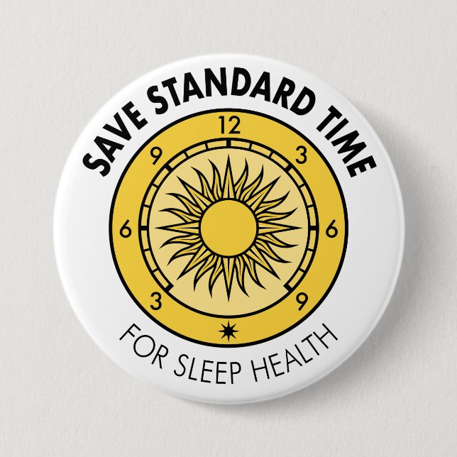 SST Logo Button “For Sleep Health” (Front)