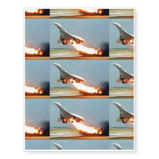 SST SUPERSONIC TRANSPORT TEMPORARY TATTOOS