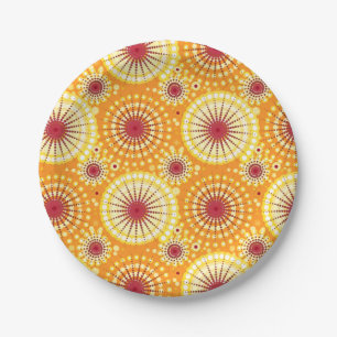 SStarbursts and pinwheels, saffron and raisin Paper Plates