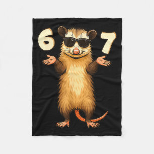Ssum 67 Hand Motion Meme Funny Kids Teens Gen Alph Fleece Blanket