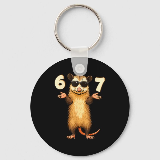 Ssum 67 Hand Motion Meme Funny Kids Teens Gen Alph Keychain (Front)