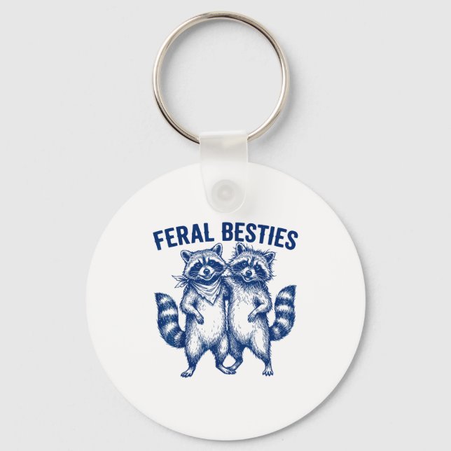 Ssum Feral Ies Matching Friend Twinning Funny Bff  Keychain (Front)