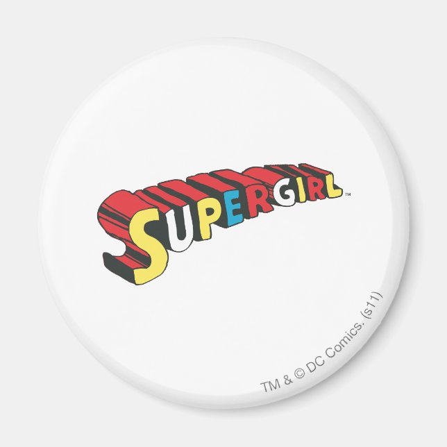 SSupergirl Colorful  Logo Magnet (Front)
