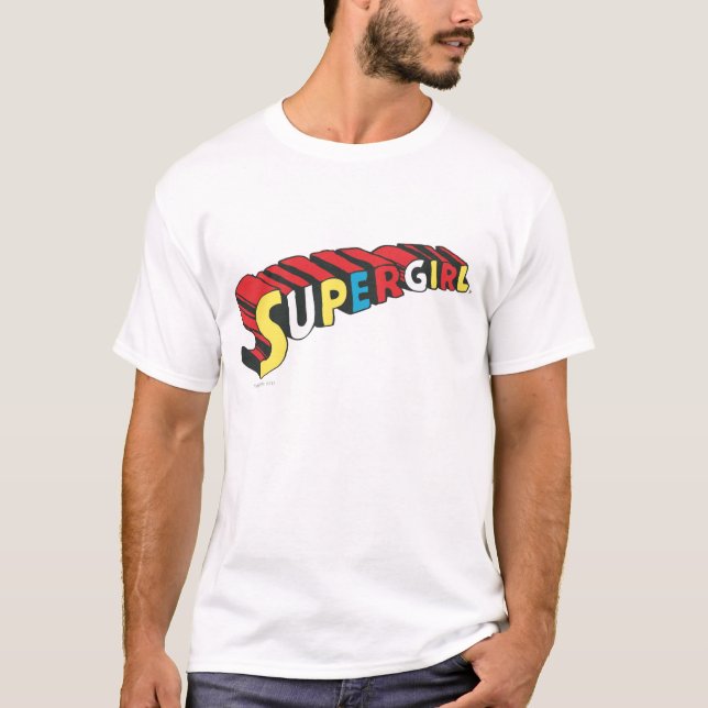 SSupergirl Colorful  Logo T-Shirt (Front)