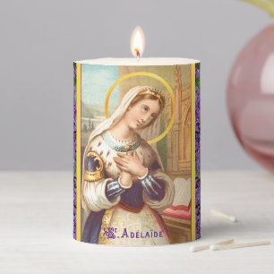 St. Adelaide, Holy Roman Empress (LT 03) 3"x4" Pillar Candle