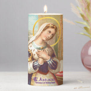 St. Adelaide, Holy Roman Empress (LT 03) 3"x6" Pillar Candle