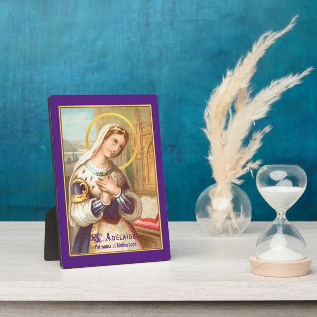 St. Adelaide, Holy Roman Empress (LT 03) 5"x7" Plaque (Side)