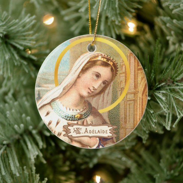 St. Adelaide, Holy Roman Empress (LT 03)  Ceramic Ornament (Tree)