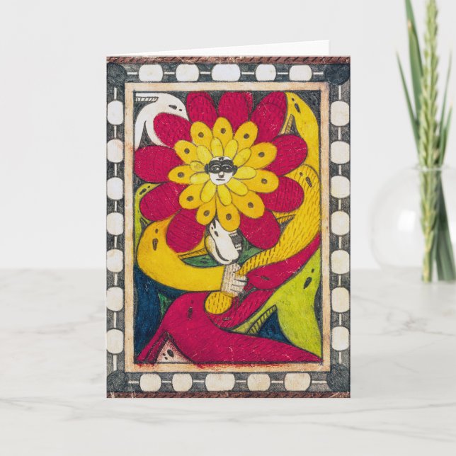 St. Adolf-Throne, Face-Flower | Adolf Wölfli | Card (Front)