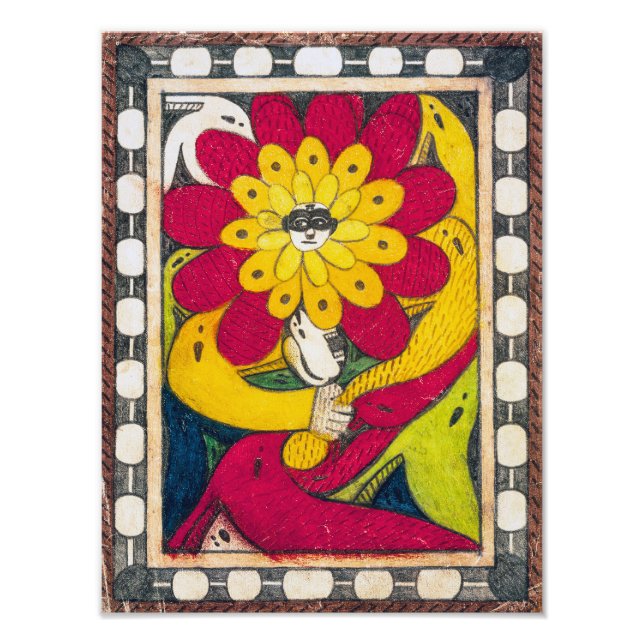 St. Adolf-Throne, Face-Flower | Adolf Wölfli | Photo Print (Front)