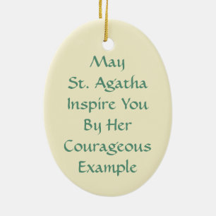 St. Agatha  (M 003) Ceramic Ornament
