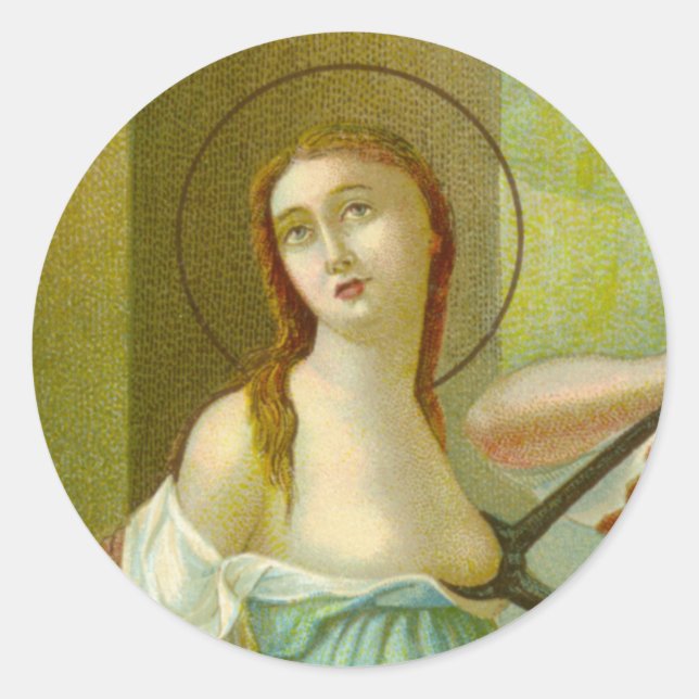 St. Agatha (M 003) Classic Round Sticker (Front)