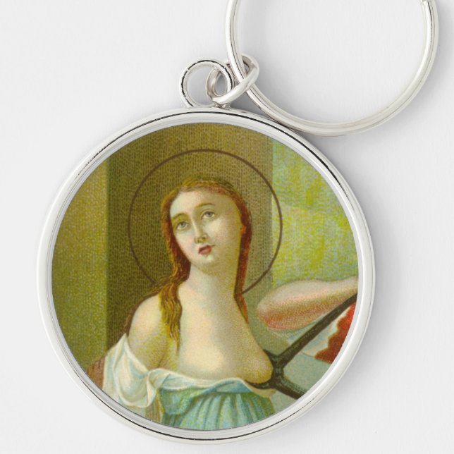 St. Agatha (M 003) Keychain (Front)