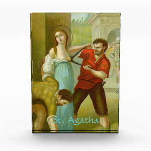 St. Agatha (M 003) Paperweight or Award