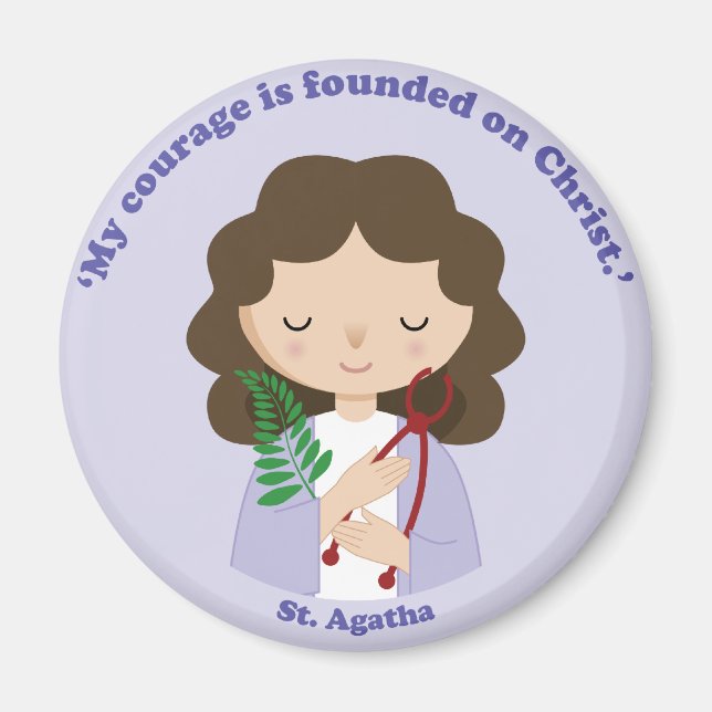 St. Agatha Magnet (Front)