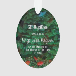 St. Agatha of Sicily (detail; M 070) Acrylic Ornament