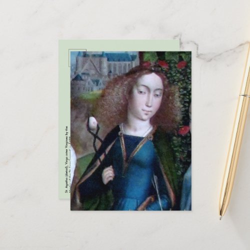 St Agatha of Sicily detail M 070 Postcard