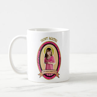 St. Agatha Patron saint against Breast cancer mug