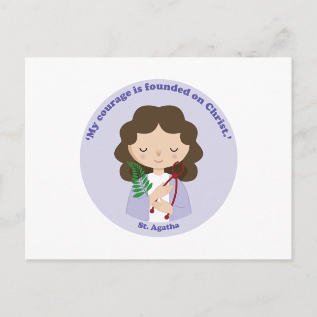 St. Agatha Postcard (Front)
