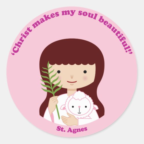 St Agnes Classic Round Sticker