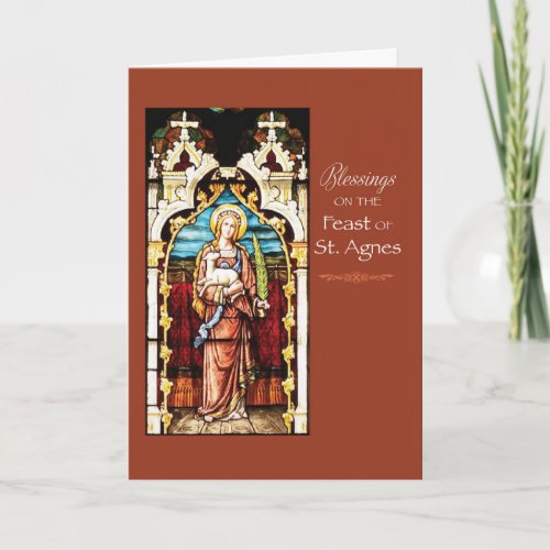 St Agnes Feast Day Blessings Card