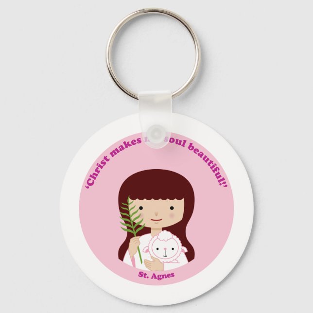 St. Agnes Keychain (Front)