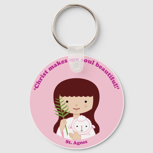 St. Agnes Keychain (Front)