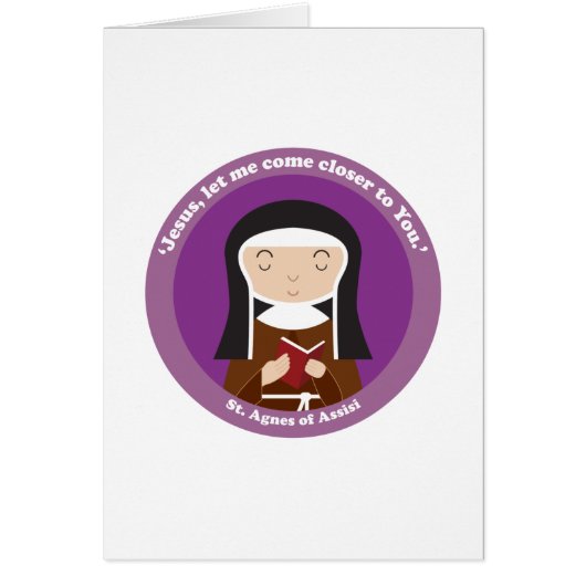 St. Agnes of Assisi Cards (Front)