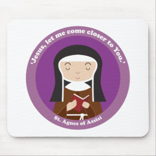 St. Agnes of Assisi Mouse Pad