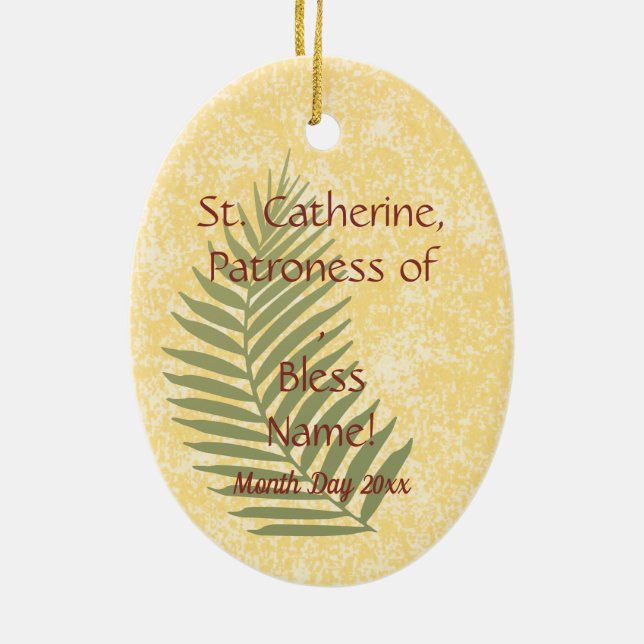 St. Agnes of Rome (BC 01) Ceramic Ornament (Back)