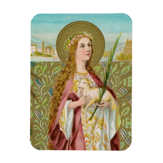 St. Agnes of Rome (BC 01) Magnet (Vertical)