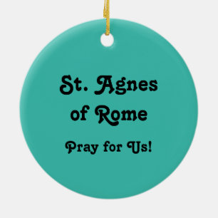 St. Agnes of Rome (BK 006) Ceramic Ornament