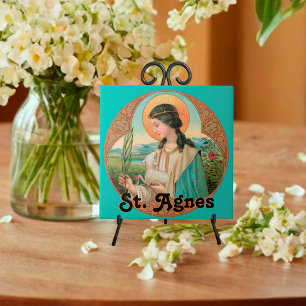 St. Agnes of Rome (BK 006) Ceramic Tile