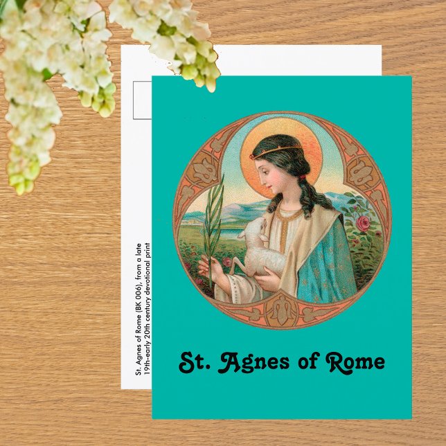St. Agnes of Rome (BK 006) Postcard (Creator Uploaded)
