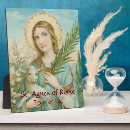 St Agnes of Rome MH 01 8x10 Plaque