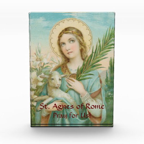 St Agnes of Rome MH 01 Acrylic Award