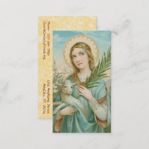 St Agnes of Rome MH 01 Business Card