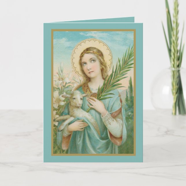 St. Agnes of Rome (MH 01) Card (Front)